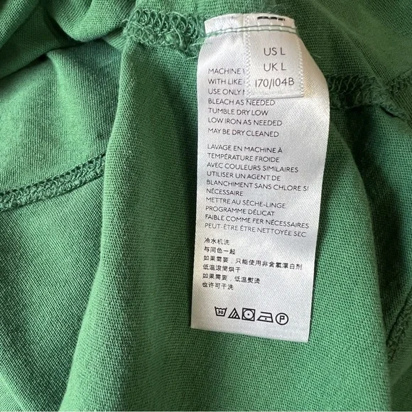 Free People We the Free Buffy T Shirt Size L Womens Green Oversize Cropped - Picture 7 of 8